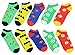 DC Comics Superhero Logos 5 Pair Ankle Socks