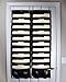 COMPONO Wall Storage Pocket Charts (10 Pocket - 2 Pack, Black) File Organizers with Free Bonus 6 Door Hangers. Best Pocket Chart for School, Classroom, Home or Office. Wall Pocket Chart Organizer