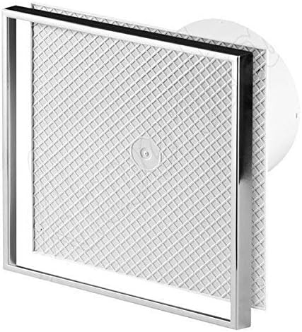 Wall Ceramic Tile Bathroom Kitchen Extractor Fan 100mm Diameter with Timer and Humidity Sensor