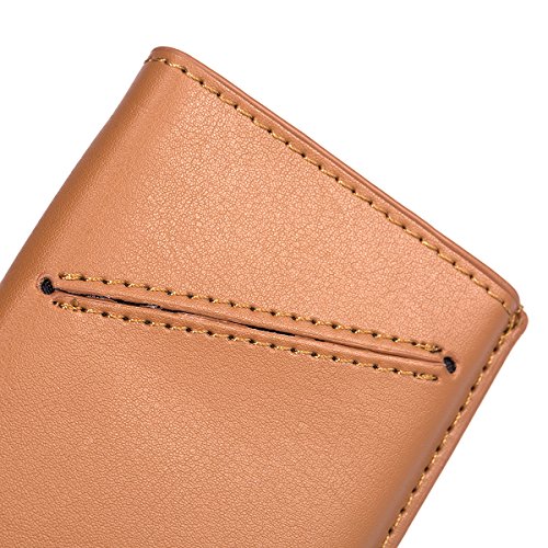 ManChDa RFID Blocking Business Card Holder credit Card Case Leather Wallet - Thumbnail 3
