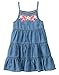 Gymboree Big Girls' Short Sleeve Chambray Dress Embroid Neck