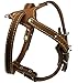 Brown Genuine Leather Dog Harness, 16.5