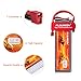 Floureon 11.1V 4500mAh High Power 3S 30C Lipo Battery with Dean-Style T Connector for RC Helicopter Hobby Drone and FPV (5.59x1.89x0.94 Inch)