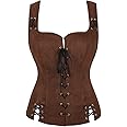 Pirate Renaissance Costumes for Women Steampunk Pirate Vest Viking Costume Bodice