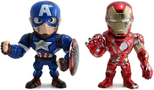 Jada Metals 97563 Iron Man and Captain America Figure