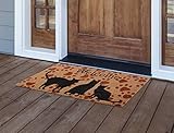 MILLIARD Cat Printed Coir Outdoor 'Welcome' Doormat 18in.x30in.