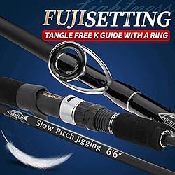 GooFish Matte Black Fuji Setting Slow Pitch Jigging