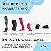 NEWZILL Medical Compression Socks for Women and Men Circulation 20-30 mmHg Best Compression Stockings for Running Athletic Travel Flight Nurses Purple