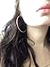 IDB Stainless Steel Big Hoop Earrings - Gold/Rose Gold/Silver/Black Tones - 7 different sizes to choose from (Gold Tone, 2.76)