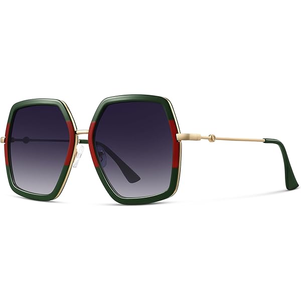 グッチ GG0225S 003 サングラス ノーズパット グリーン ゴールド Gucci Sunglasses GG0225S 003 Gold Green Gradient – Discounted