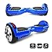 CHO Electric Self Balancing Dual Motors Scooter Hoverboard with Built-in Speaker and LED Lights - UL2272 Certified (-Blue)