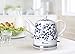 SMYLLS Electric Ceramic Kettle Non-Plastic Kettle, Blue Pattern