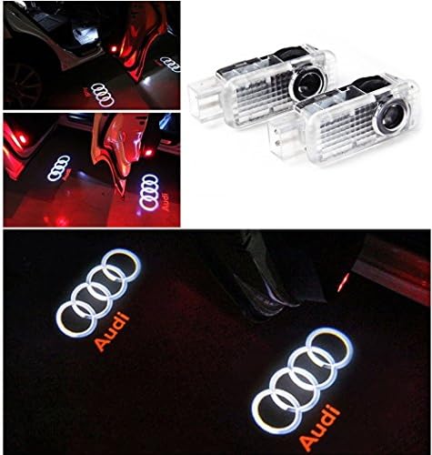 HU Fun life 2 Pack Car Door Light Door Light Door Shadow LED Logo 3D Laser Light Projector Welcome Light