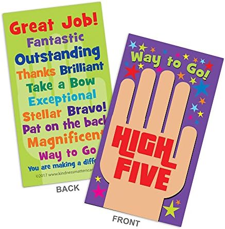 High Five Appreciation Cards Box of 100 Cards for Teachers Employers High Five Appreciation Cards Box of 100 Cards for Teachers Employers