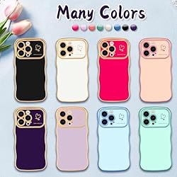 Hython for iPhone 15 Pro Max Case Cute Curly Wave