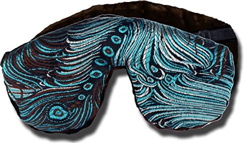 Candi AndiHandmade Sleep Eye Mask Pillow - Flax Seed Fill - Lavender Scented - Dark Turquoise - TEMFL-DT