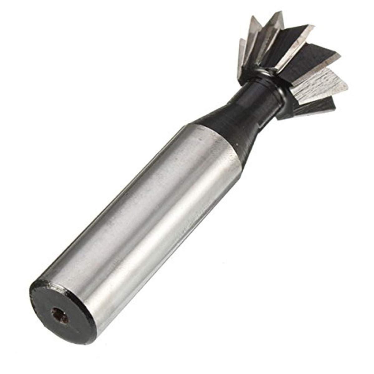 EsportsMJJ 60 Degree 10-35mm Dovetail Cutter HSS Straight shank End Mill Cutter -10mm