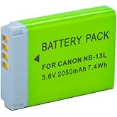 ANCBD 2050mAh NB-13L Battery Compatible with Canon PowerShot G7 X Mark II, G7 X, G1 X Mark III, G5 X, G5X Mark II, G9 X, G9 X Mark II, SX620 HS, SX720 HS, SX730 HS, SX740 HS