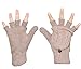 Beurlike Women's Winter Gloves Warm Wool Knitted Convertible Fingerless Mittens (Coffee), One Size