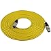 GLS Audio 25ft Mic Cable Patch Cords - XLR Male to XLR Female Yellow Microphone Cables - 25' Balanced Mike Snake Cord - Yellow