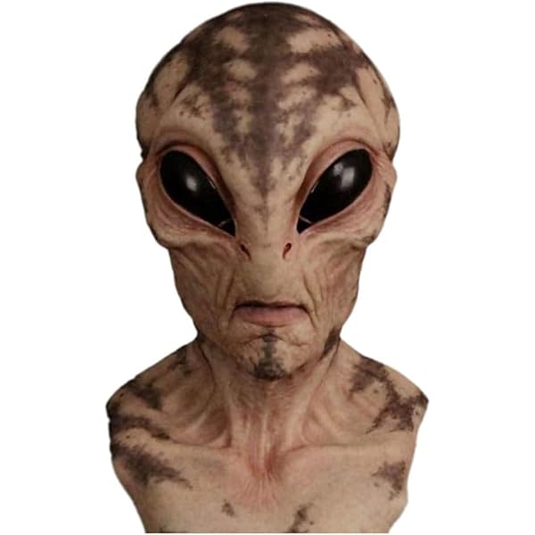 Realistic Alien Mask Latex Halloween Glow Effect Party Costu | Envío Gratis