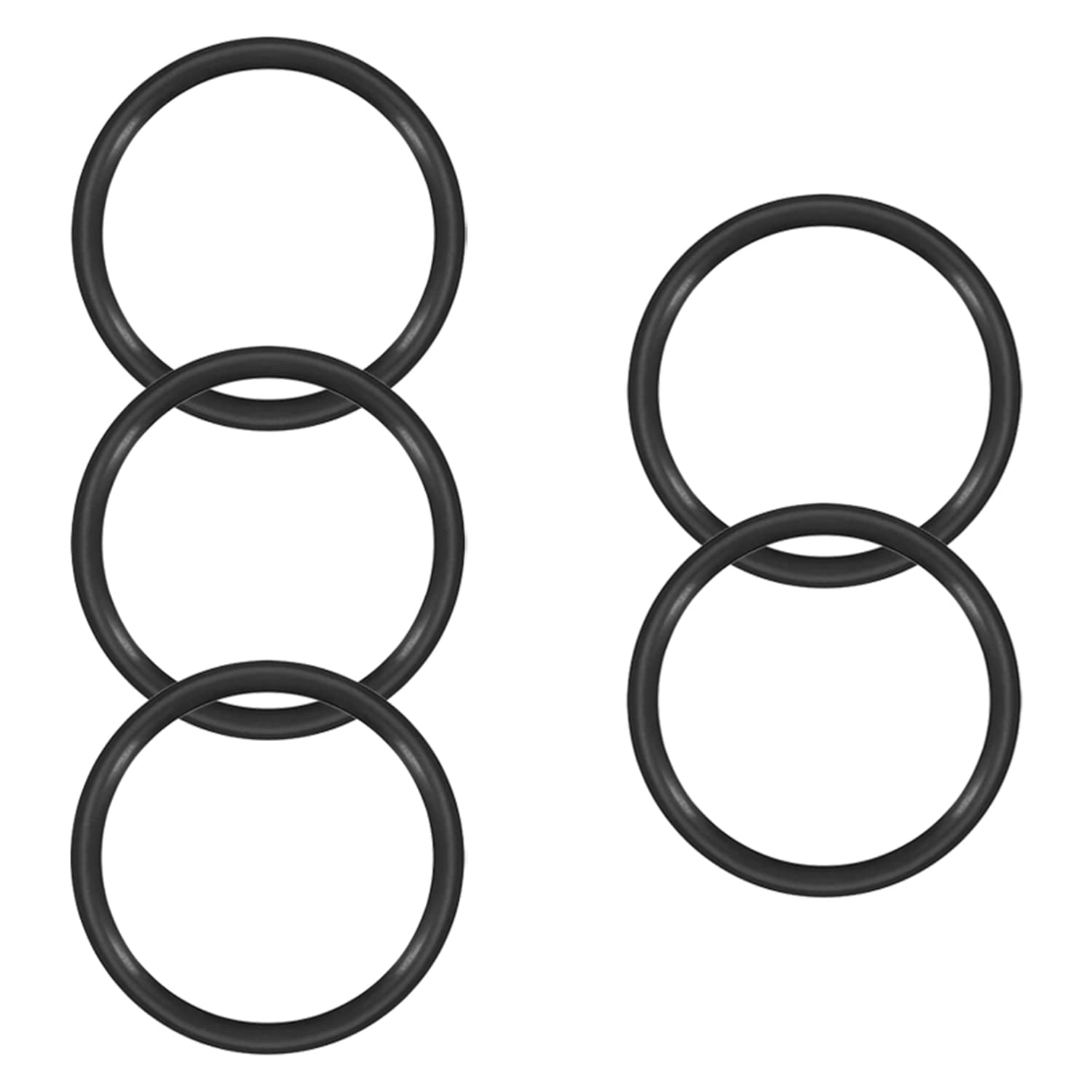 Othmro 5pcs O-Rings Seal Rubber Washer, 80mm OD 70mm ID 5mm Width, Nitrile Rubber Sealing Gasket Rings, Washers Seal & Auto Quick Repair — image 1