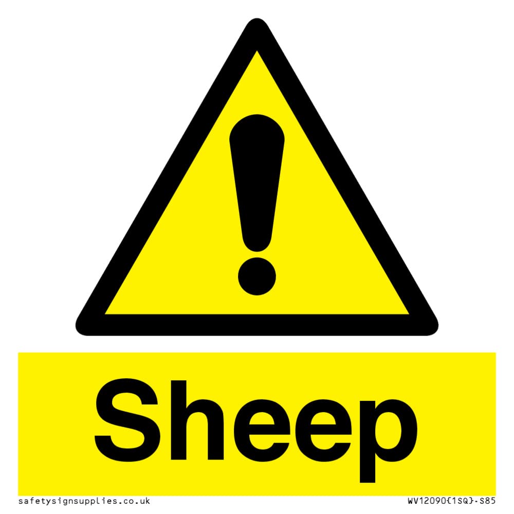 Sheep Sign - 85x85mm - S85