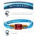 25KN Rock Climbing Carabiner , D-shaped Hot-forged Magnalium Locking Climbing Hook Holds 5511lbs with Screwgate Clip Climber Hiking Karabiner Outdoor Sport Tools CE Certified (Blue, 10 pack)