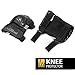 Weanas Kids Youth Adjustable Sports Protective Gear Set, Safety Pad Safeguard (Helmet Knee Elbow Wrist Pads) (Black, XS)