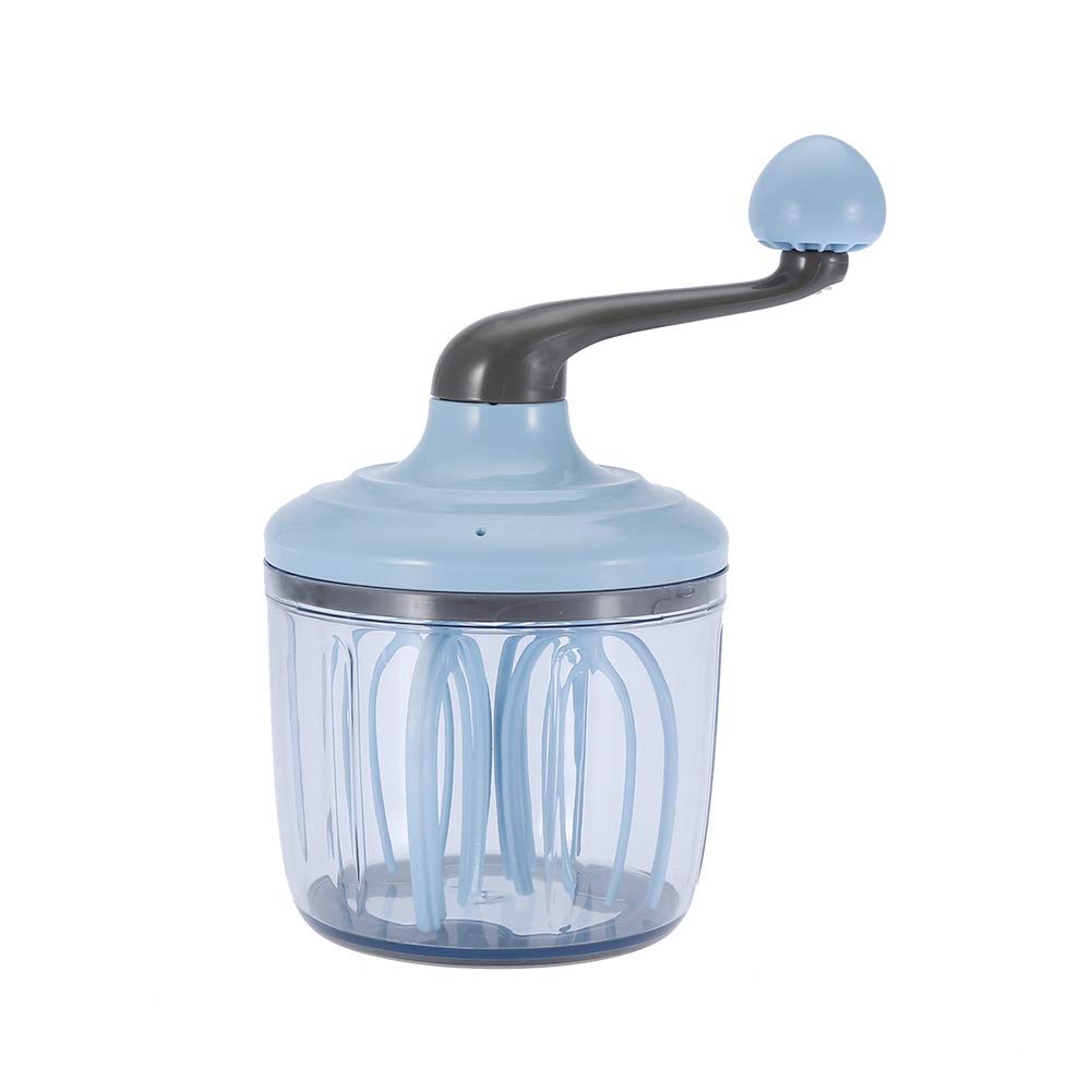 Egg Whisk Multi-Functional Eggs Beater Handheld Egg Cream Blender Mixer Detachable Ergonomic Handle Mixing Container with Bottom Anti-Skid Pads for Home Kitchen Restaurant Bakery 1100mL