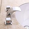 Lovedima Victoria Widespread Waterfall Faucet LED Bathroom Sink Faucet 3-Piece Basin Mixer Tap