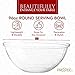 Prestee Clear Plastic Serving Bowls, 96 Oz. 6 Pack - Round Disposable Large Plastic Bowl, Punch, Party, Chip Bowl Containers for Candy, Salads, Parties, and Serving Food - Salad Bowls Dish for Eating