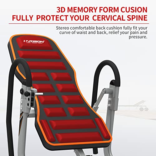 HARISON Heavy Duty Inversion Table for Back Pain Relief 350 LBS