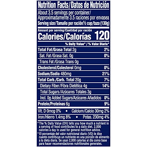 BUSH'S BEST Canned Garbanzo Beans (Chickpeas) Source of Plant Based