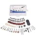 HILDA 92 Pcs Rotary Tool Accessories Kit, 1/8-inch Diameter Shanks Dremel Tool Accessories Multi-Functional Universal for Easy Cutting, Grinding, Sanding, Sharpening, Carving and Polishing
