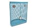 Yellofinch Half Moon Wire Mesh Pen Pencil Holder Magnetic 3.9 x 3.2 Inches Aqua