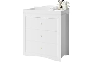 VEVOR Changing Table Dresser, Baby Diaper Change Station with 3 Drawers, Multi-Functional Modern Changing Table Dresser with 