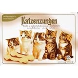 Chocolate Cat Tongues Katzenzungen, 3.5 Ounce, Product of Germany (Marbled Chocolate)