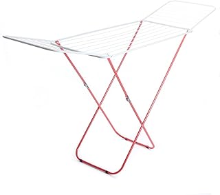 rg-vertrieb Wäscheständer Flügelwäschetrockner rot Wäschetrockner Wäsche Trocknen 18m Länge 184cm x 50cm x 102cm