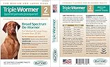Triple Wormer for Medium and Large Dogs + Free Health & Vaccination Record
