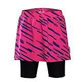 beroy Women Quick Dry and Breathable Cycling Skirt Shorts,Bike Skorts Pantskirt with 3D Padded