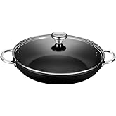 Le Creuset Toughened Nonstick PRO Shallow Casserole/Braiser with Glass Lid, 4 qt.