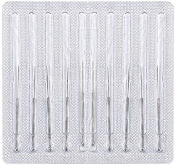 QGT 10PCS Needles for Tattoo Mole Removal Plasma Pen Freckle Dark Spot Remover Tool Wart Removal Machine Needle Face Skin Beauty Care (Random Color Shipment)