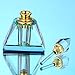 H&D Vintage Mini Crystal Perfume Bottle Scented Fragrance Container for Purse or Travel Refillable 2ml