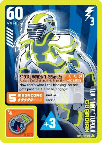 NFL Rush Zone "Kick Off" TCG (Series 1) - Guardian Card (Uncommon) - "Tiny" (181/239)