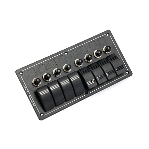 Amarine-made-8-Gang-Aluminium-LED-Rocker-Circuit-Breaker-Waterproof-Marine-Boat-Rv-Switch-Panel