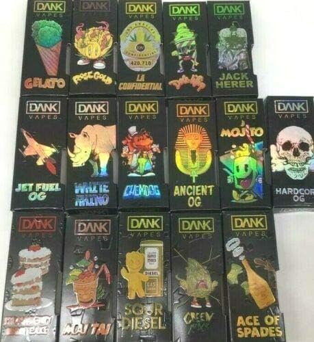 Dank Vape Holographic Packaging - Empty Packaging - 50pcs for $23.99