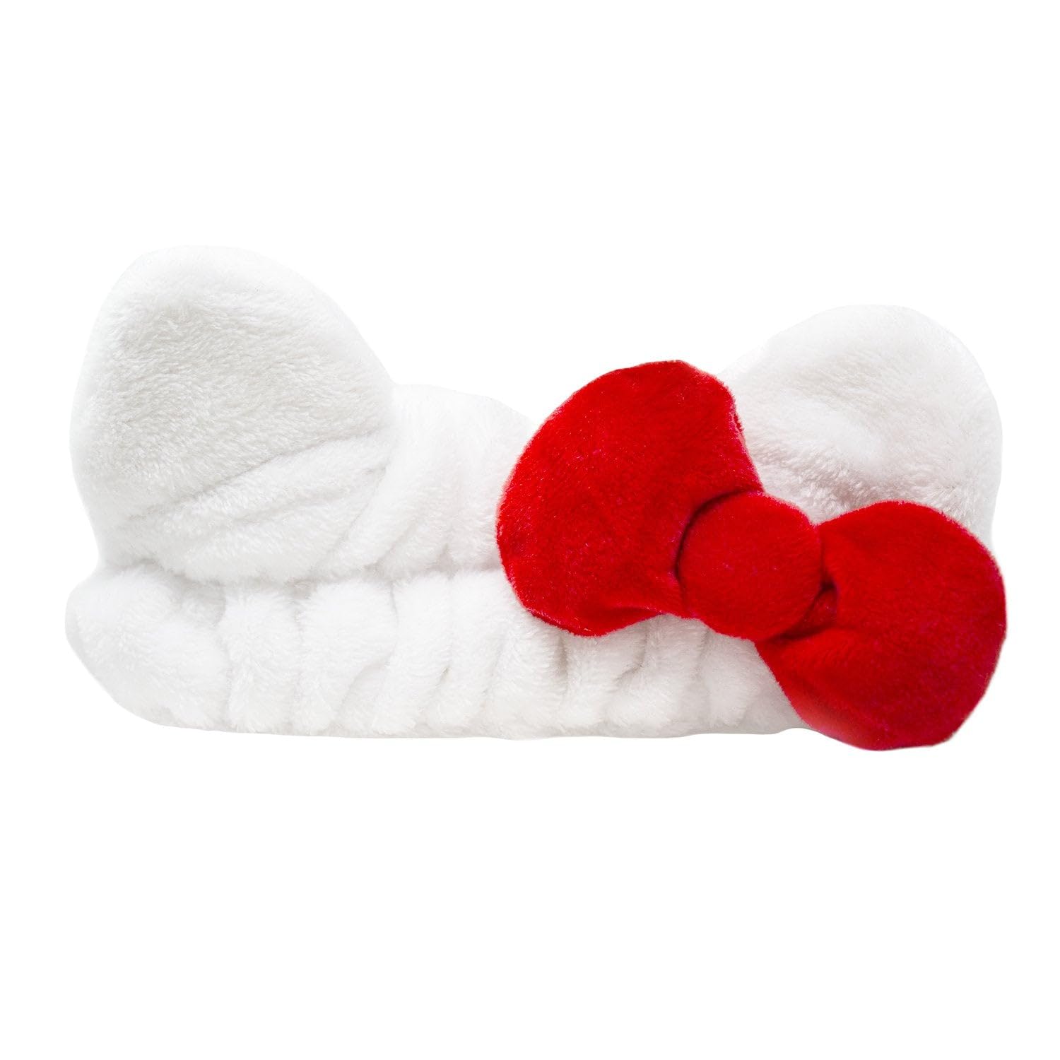 The Crème Shop Hello Kitty x Plush Spa Headband with Hello Kitty's Signature Bow, Face Wash Hair Band For Women — image 1