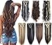 3-5 Days Delivery 8PCS 24-26 inches Highlight Straight Wavy Curly Full Head Clip in Hair Extensions 18Clips Women Lady Hairpiece