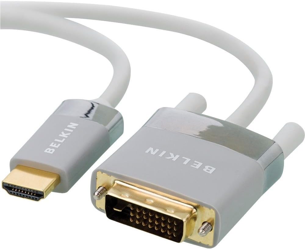 Belkin AV2240106WHT HDMI To DVID Cable, 6Foot (White) Amazon.ca